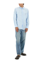 Moschino Men's Cotton Poplin Shirt Blue, view 2