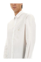 Moschino Men's Cotton Poplin Shirt White, view 4