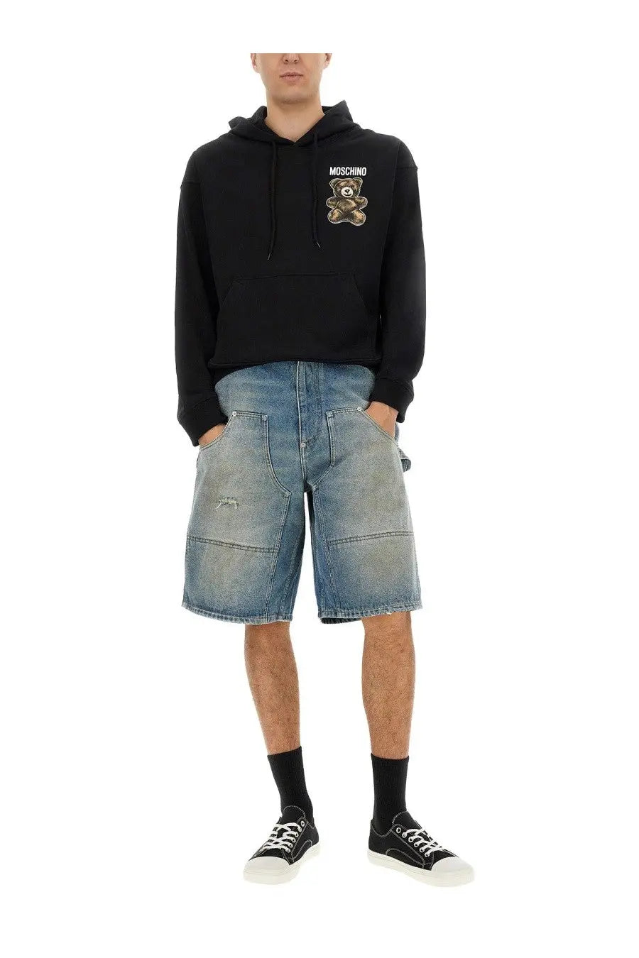 Moschino Men's Denim Shorts Blue, view 2