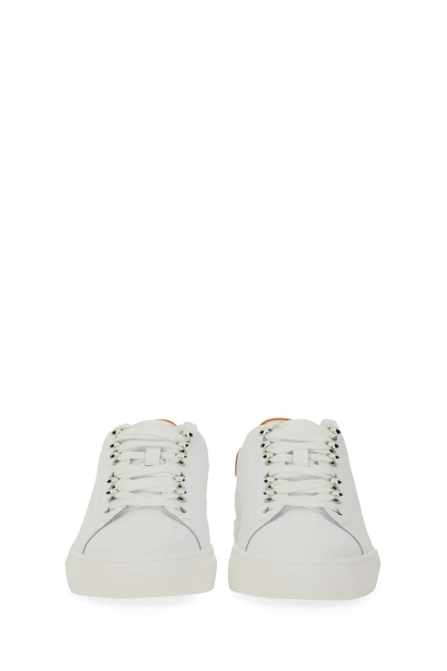 Moschino Men's Leather Sneaker White, view 5