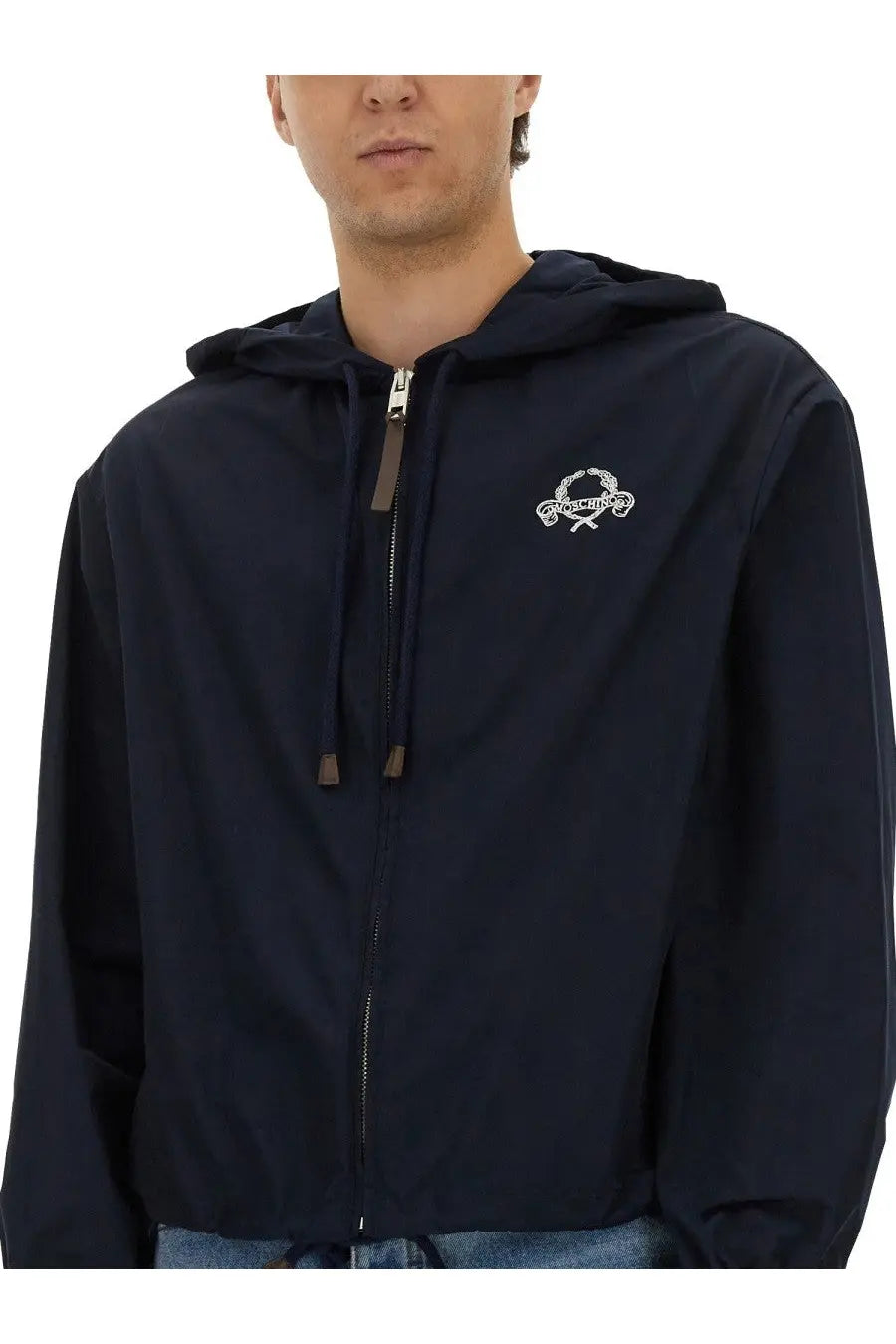 Moschino Men's Nylon Jacket Blue, view 4