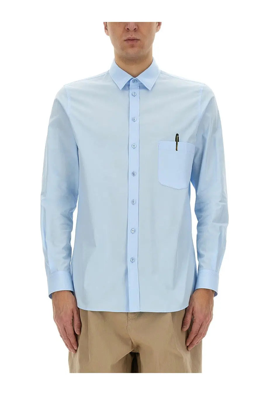 Moschino Men's Office Inspiration Shirt Blue