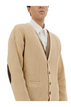 Moschino Men's Organic Cotton Blend Cardigan Beige, view 4