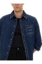 Moschino Men's Same Old Chic Shirt Blue, view 4