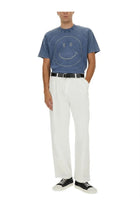 Moschino Men's Smiley® Heavy Cotton Shirt Blue, view 2
