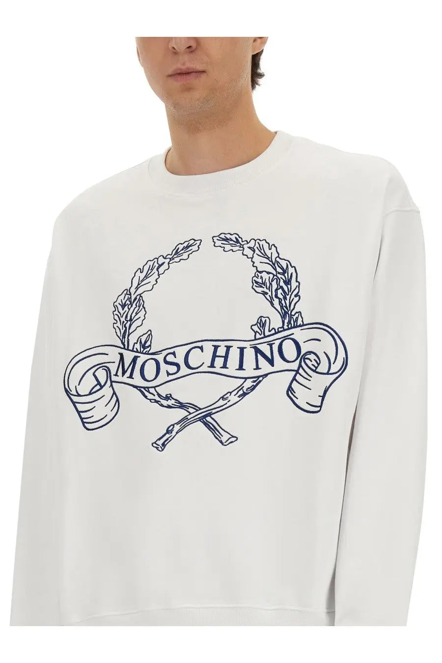 Moschino Men's Sweatshirt White, view 4