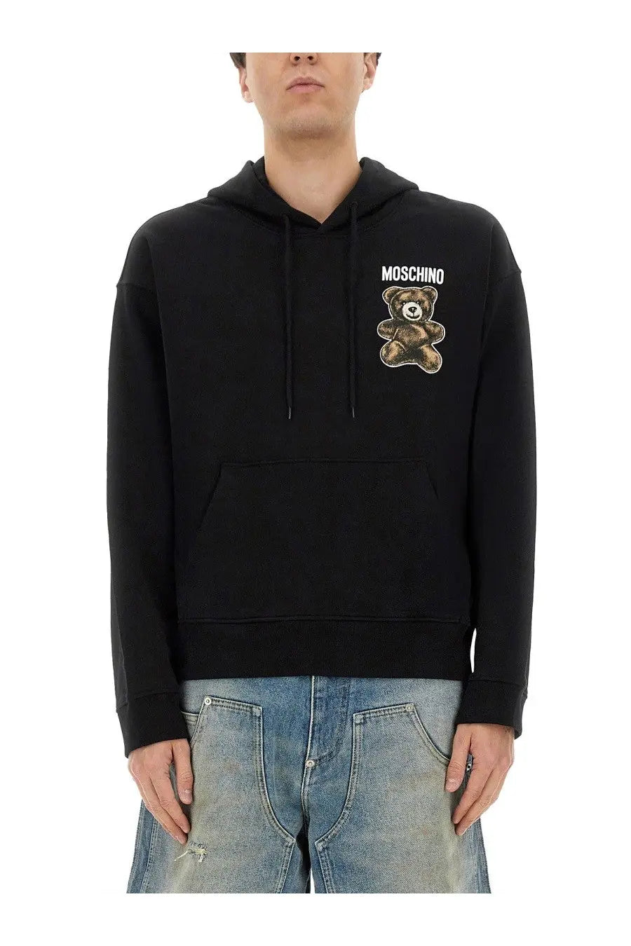 Moschino Men's Teddy Bear Hoodie Black