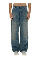 Moschino Men's Wide Leg Jeans Blue