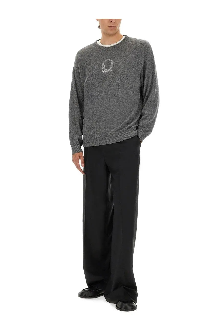 Moschino Men's Wool Canvas Pants Black, view 2