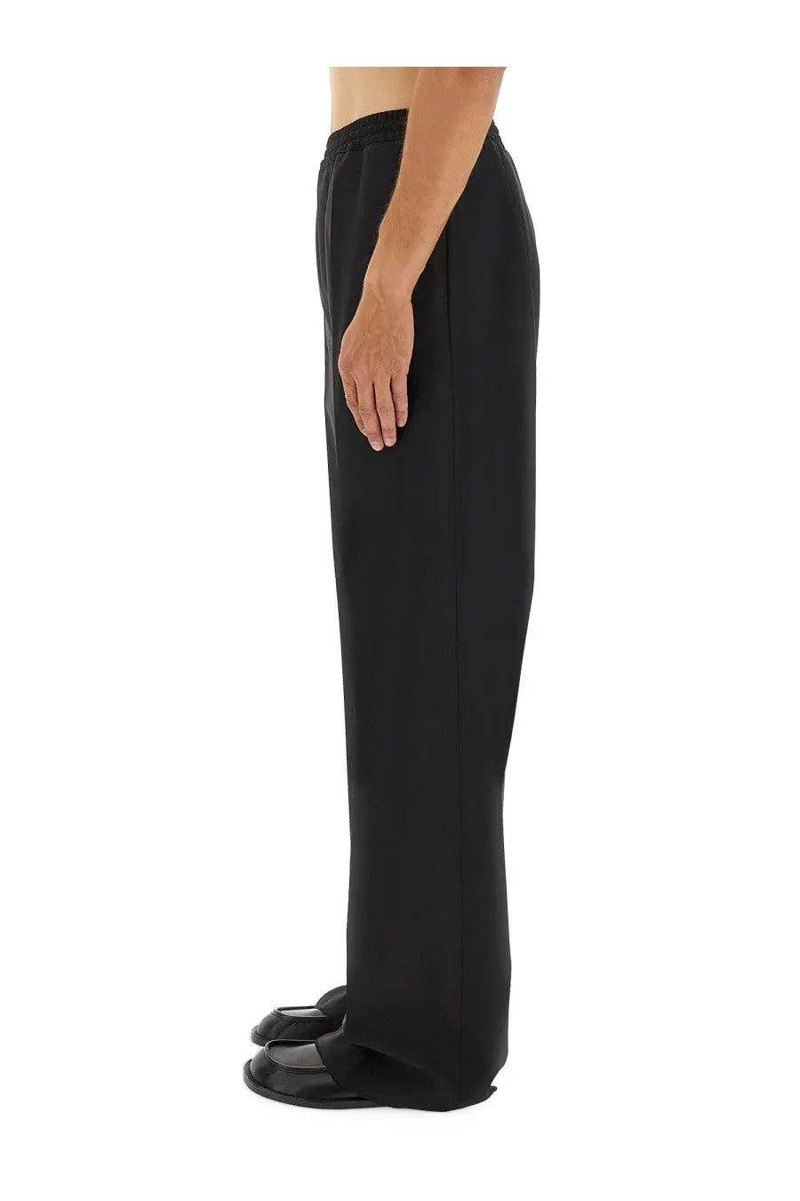 Moschino Men's Wool Canvas Pants Black, view 3