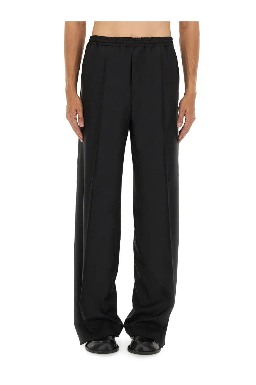 Moschino Men's Wool Canvas Pants Black
