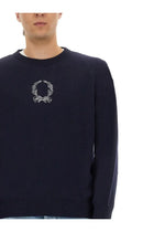 Moschino Men's Wool and Cashmere Pullover Blue, view 4