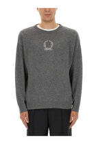 Moschino Men's Wool and Cashmere Pullover Grey