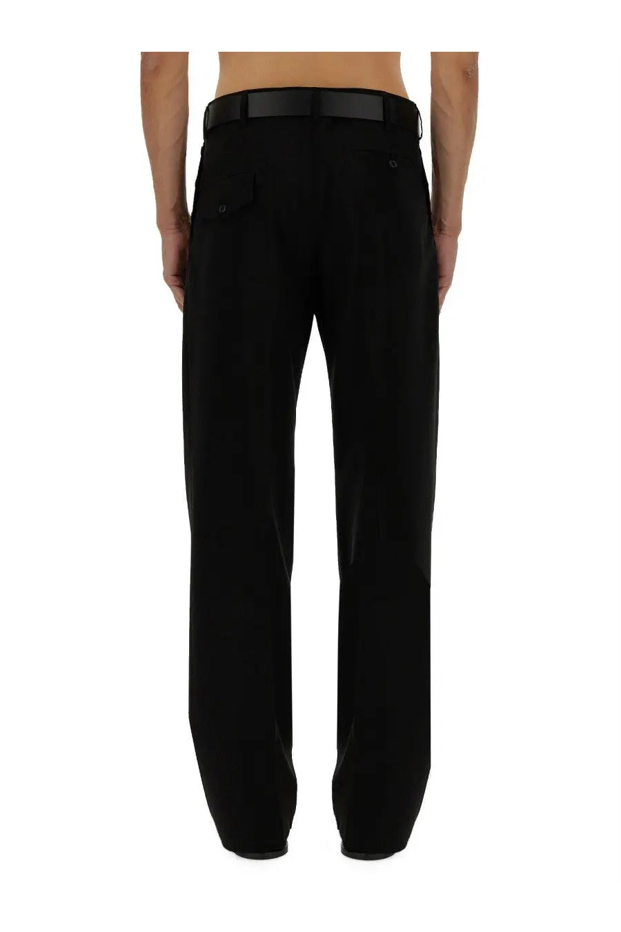 Moschino Men's Wool Pants Black, view 3