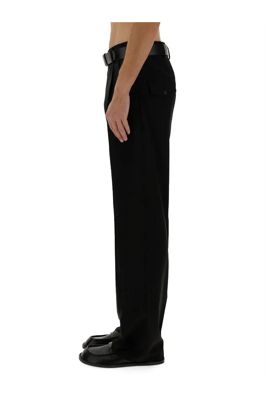 Moschino Men's Wool Pants Black, view 4
