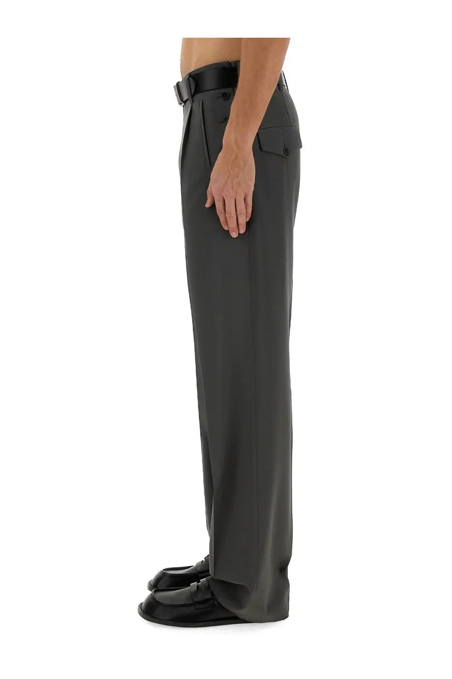 Moschino Men's Wool Pants Grey, view 4
