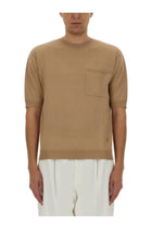 Moschino Men's Wool and Silk Sweater Beige