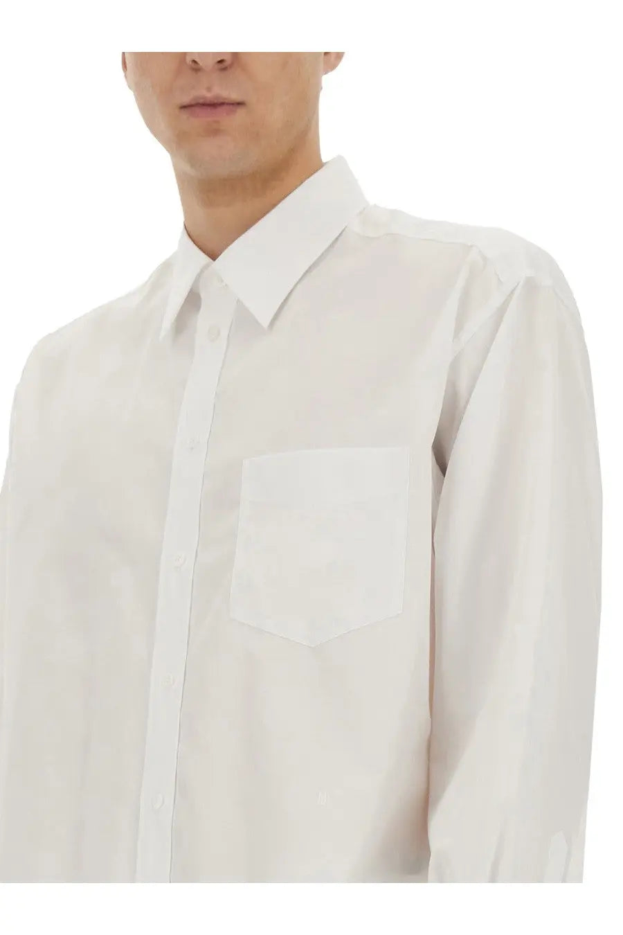 Moschino Men's Wristwatch Print Shirt White, view 4