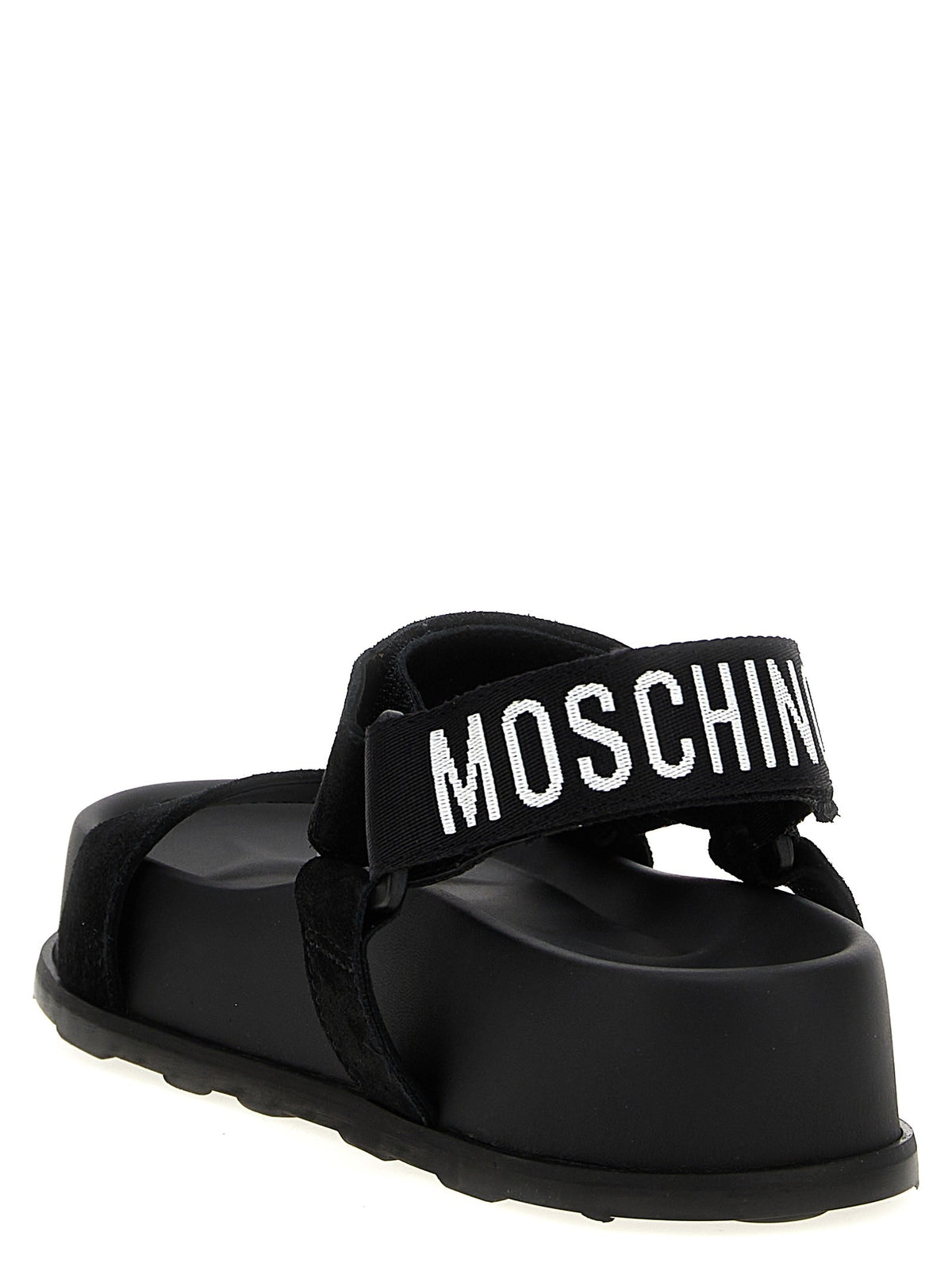 Moschino Suede Sandals Black, view 3