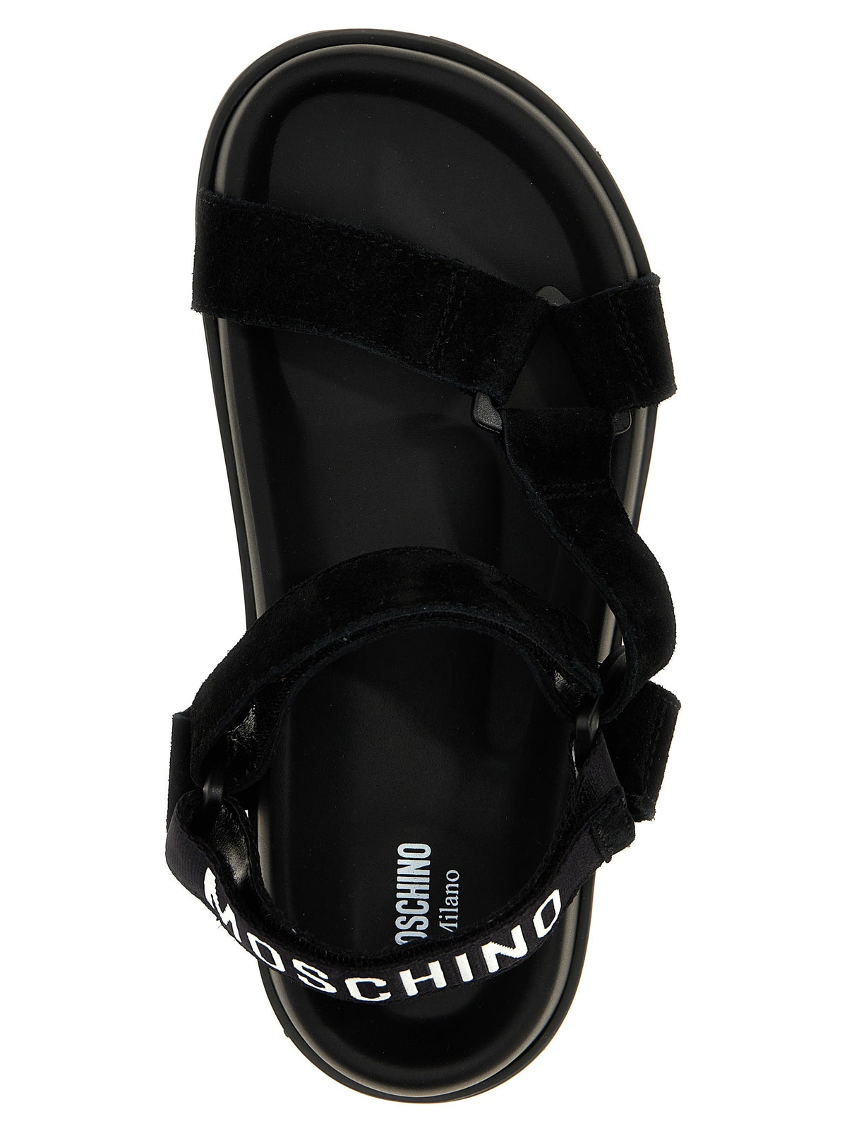 Moschino Suede Sandals Black, view 4