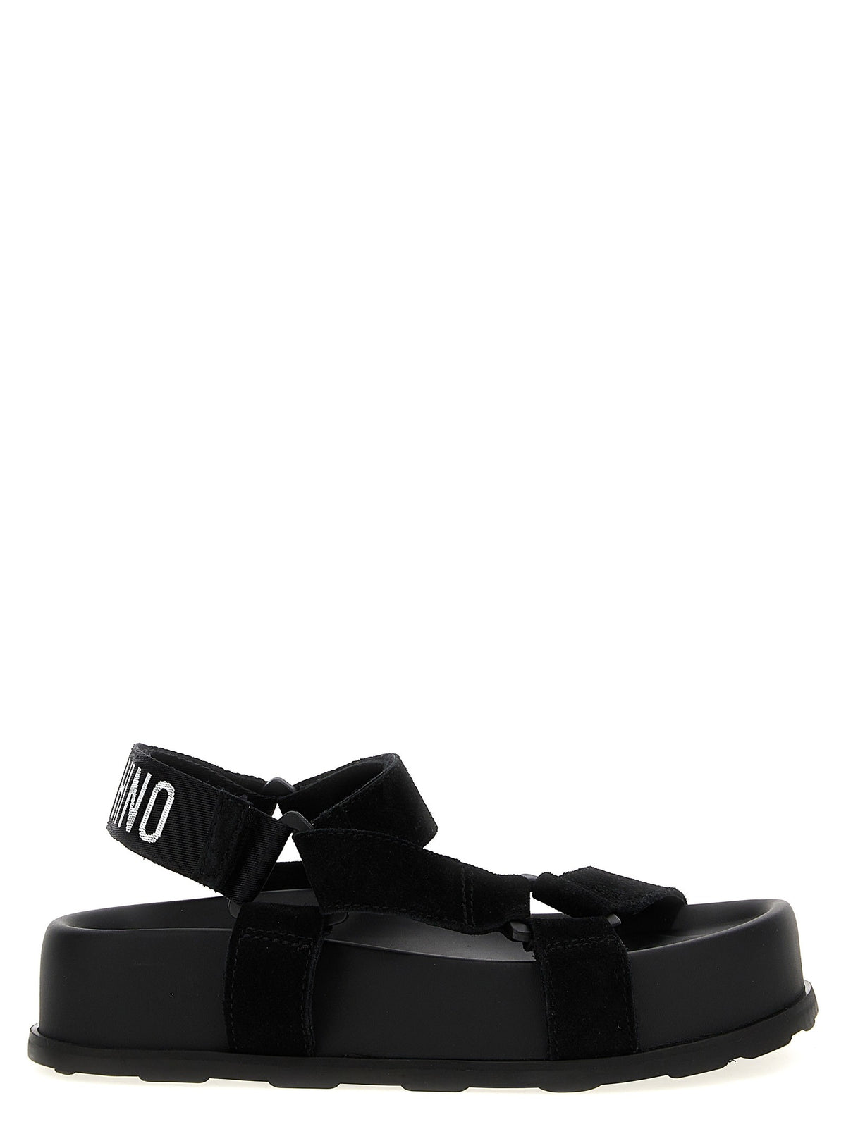 Moschino Suede Sandals Black