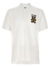Moschino Moschino Teddy Bear Polo Shirt White