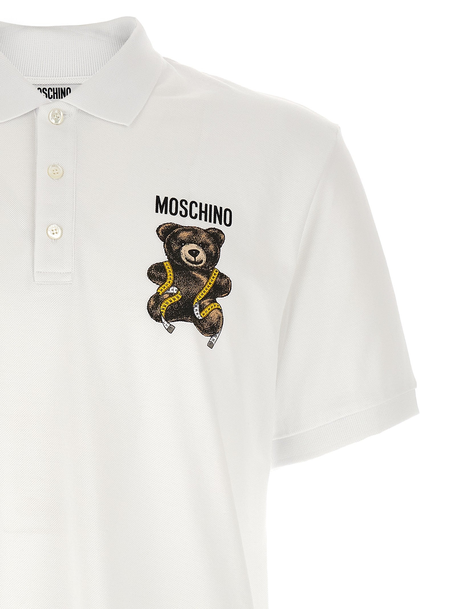 Moschino Moschino Teddy Bear Polo Shirt White