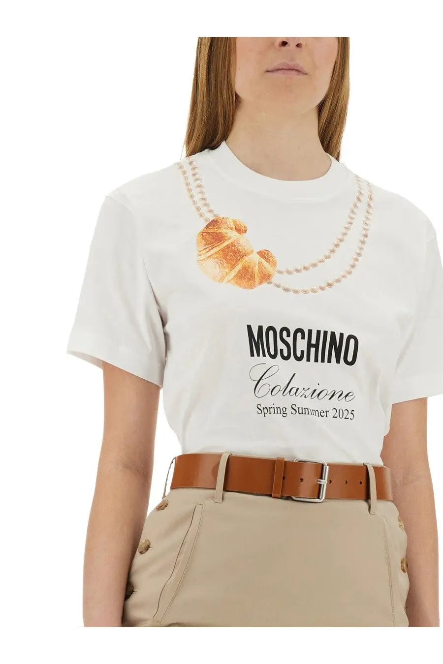Moschino Women's Breakfast Shirt White, view 4