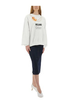 Moschino Women's Breakfast Sweatshirt White, view 2
