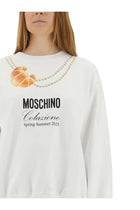 Moschino Women's Breakfast Sweatshirt White, view 3