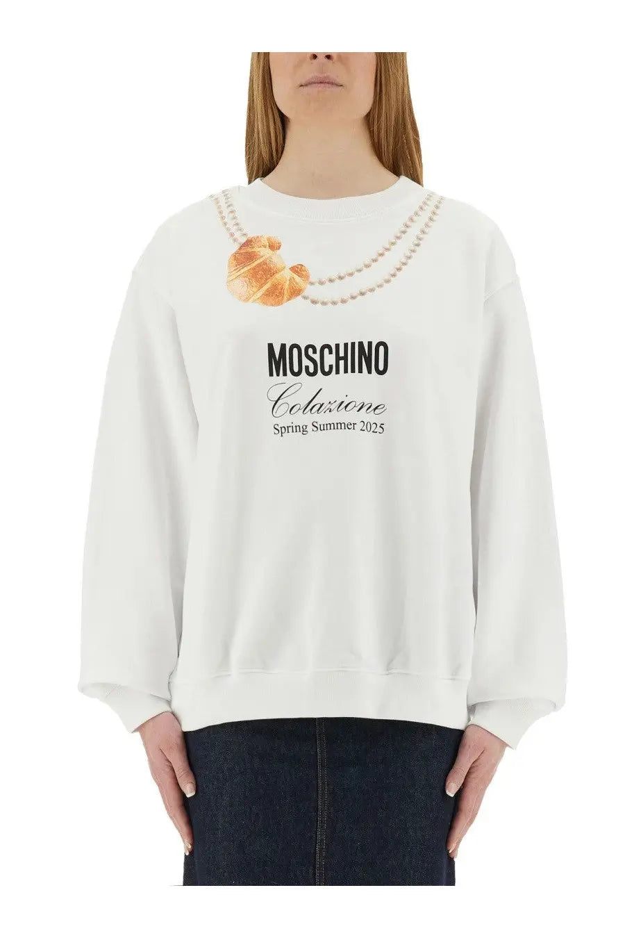 Moschino Women's Breakfast Sweatshirt White