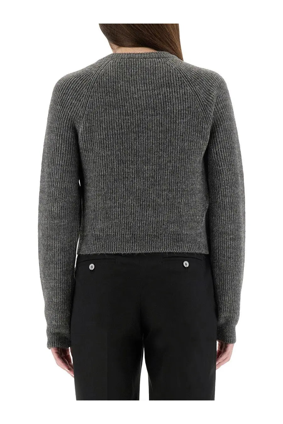 Moschino Women's Cropped Shirt Grey, view 3