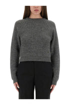 Moschino Women's Cropped Shirt Grey
