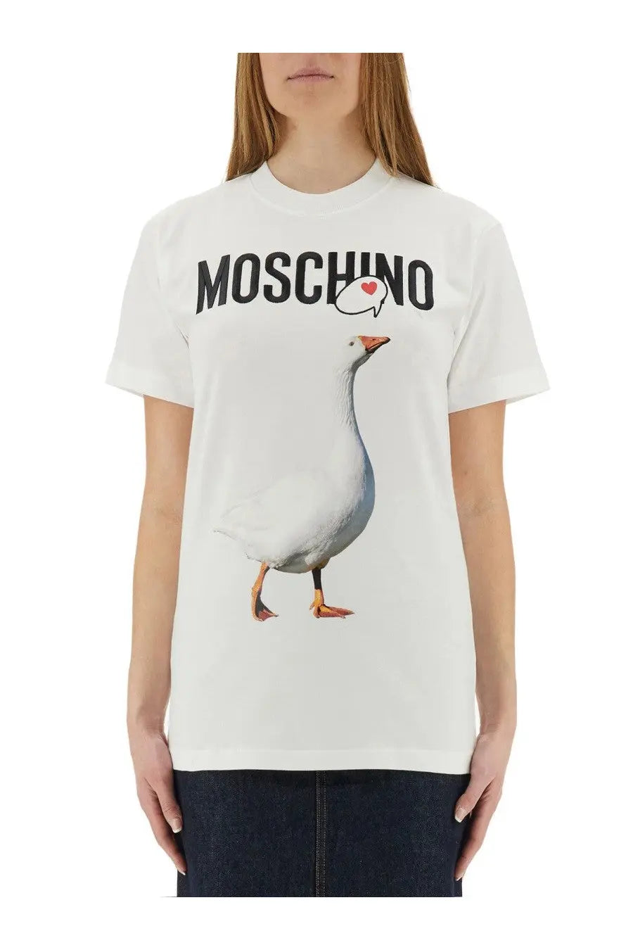 Moschino Women's Goose Shirt White