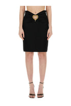 Moschino Women's Heart Skirt Black