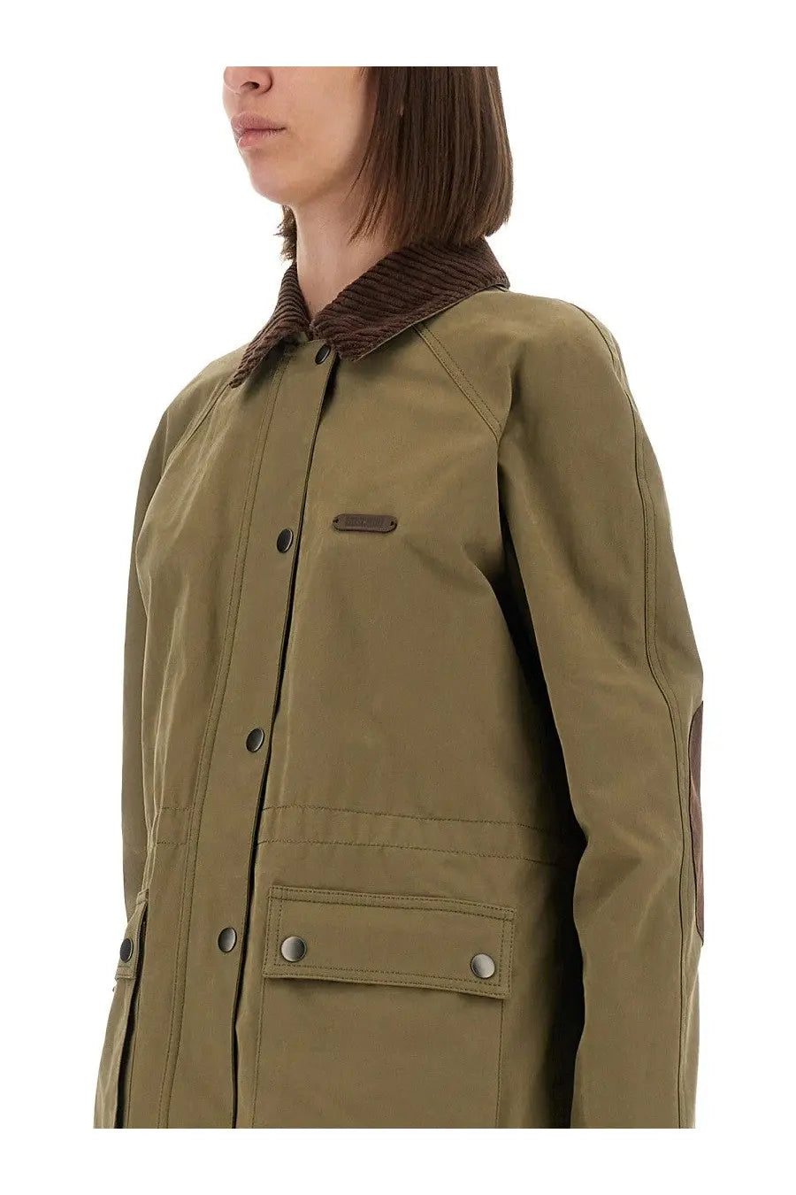 Moschino Women's Heavy Cotton Jacket Green, view 4