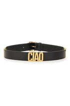 Moschino Women's Hello Belt Black, view 2