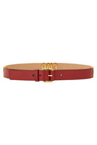 Moschino Women's Hello Belt Red