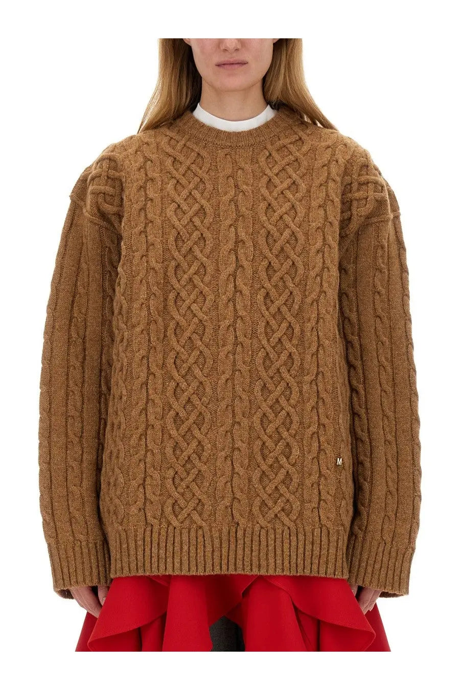 Moschino Women's Oversize Fit Jersey Beige