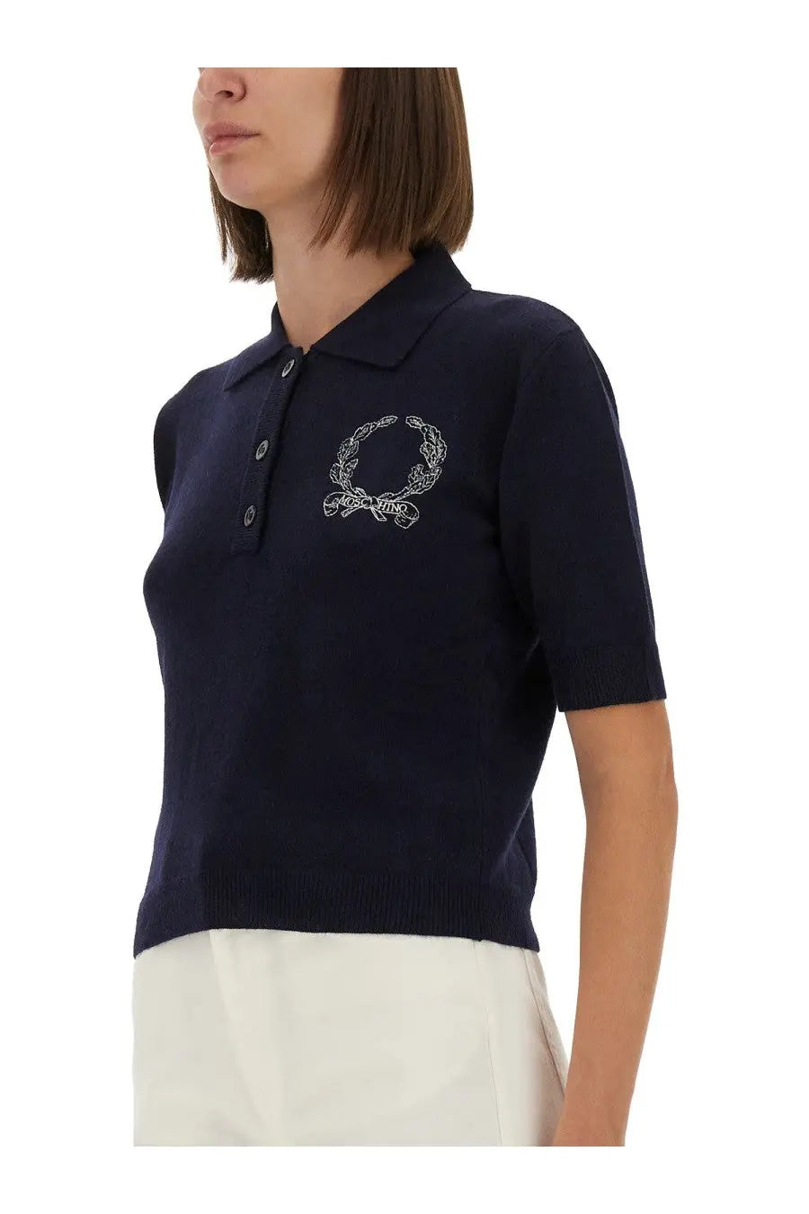 Moschino Women's Polo Shirt Blue, view 4