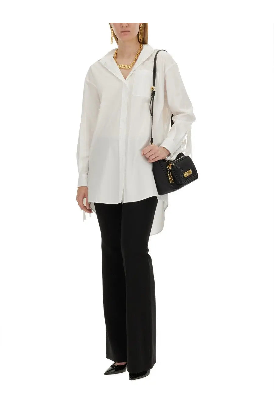 Moschino Women's Poplin Shirt White, view 2