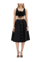Moschino Women's Poplin Skirt Black, view 2