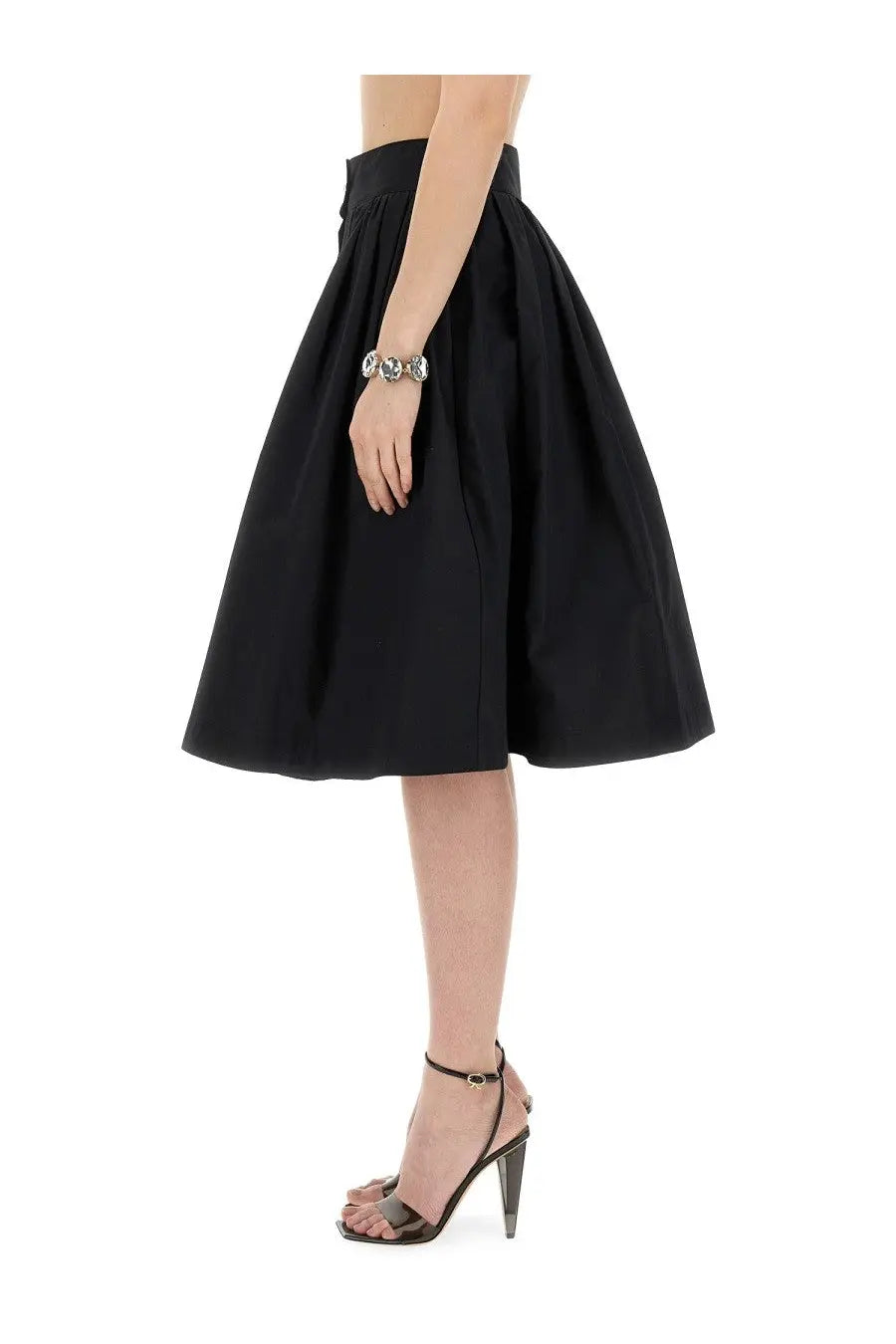 Moschino Women's Poplin Skirt Black, view 4