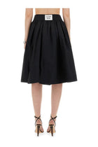Moschino Women's Poplin Skirt Black, view 3