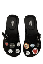 Moschino Women's Pin Sandals Black, view 5