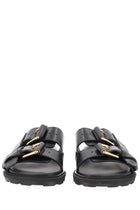 Moschino Women's Tie Sandals Black, view 3