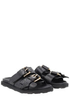 Moschino Women's Tie Sandals Black, view 2
