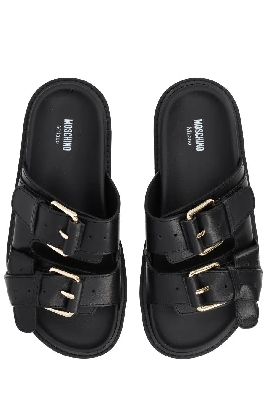 Moschino Women's Tie Sandals Black, view 5