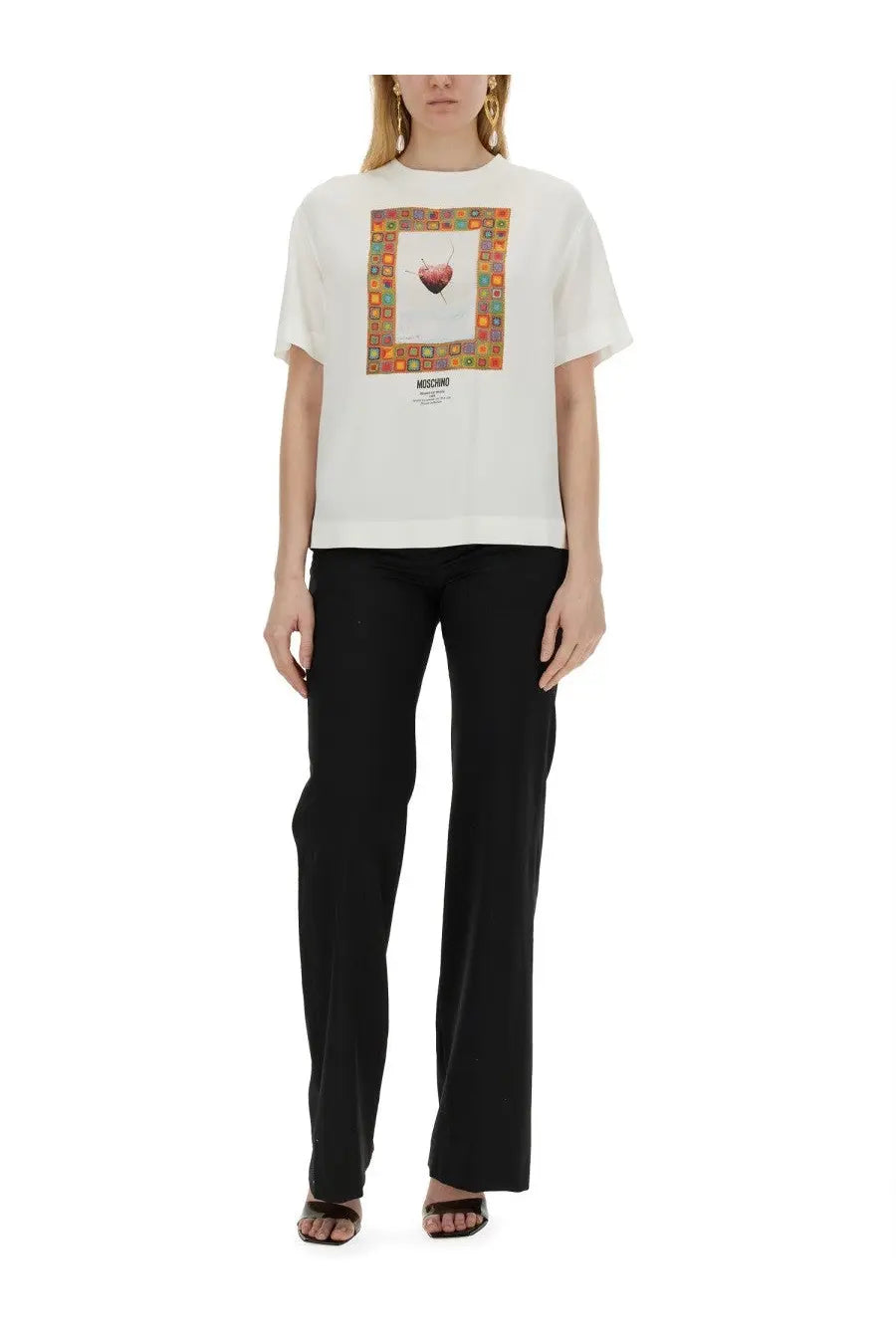 Moschino Women's Shirt Heart White, view 2