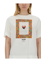 Moschino Women's Shirt Heart White, view 3